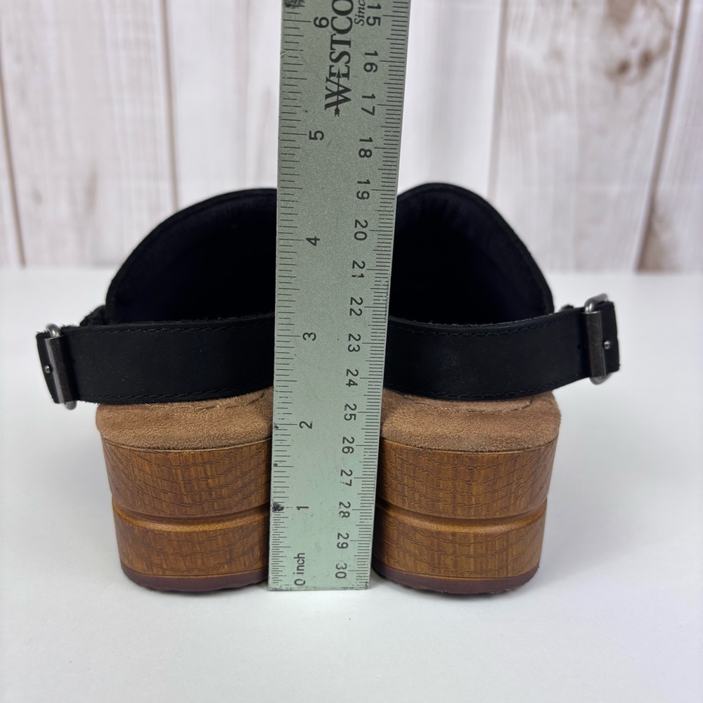 White Mountain Being Leather Platform Slingback Clogs Mules Adjustable Strap 7.5 - Picture 16 of 16